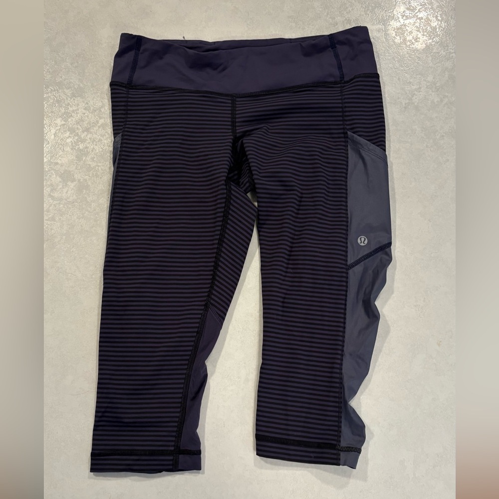 lululemon athletica Striped Gray Leggings - Picture 8 of 8